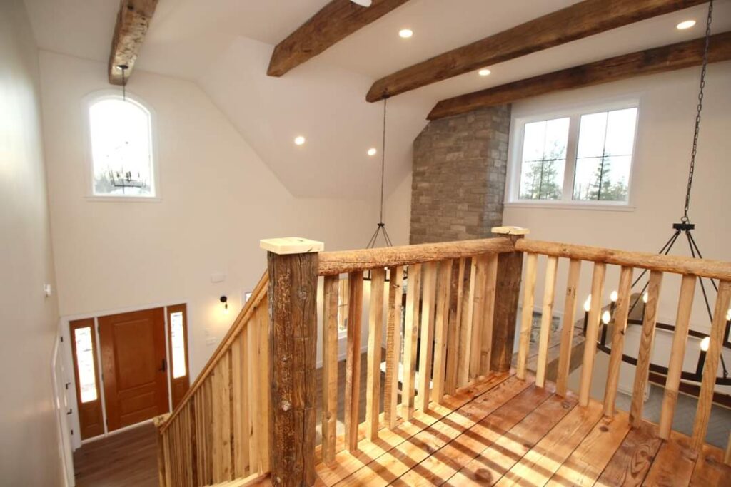loft and ceiling beams
